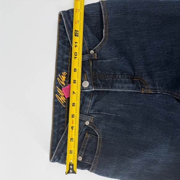 Bill Blass Womens Size 6 Stretch Bootcut Jeans Dark Wash Circular Fit - Picture 8 of 9